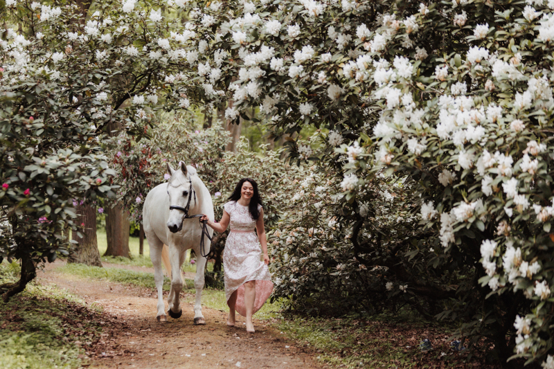 Magische Momente mit Pferd im Rhododendronpark festgehalten