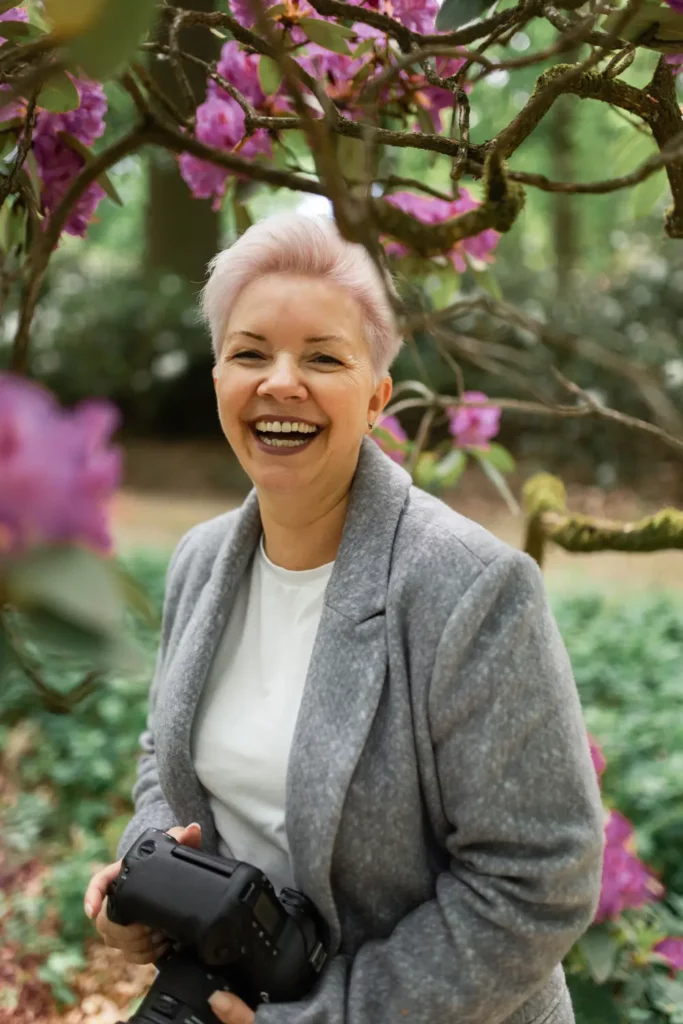 Steffi Mertz mit Kamera