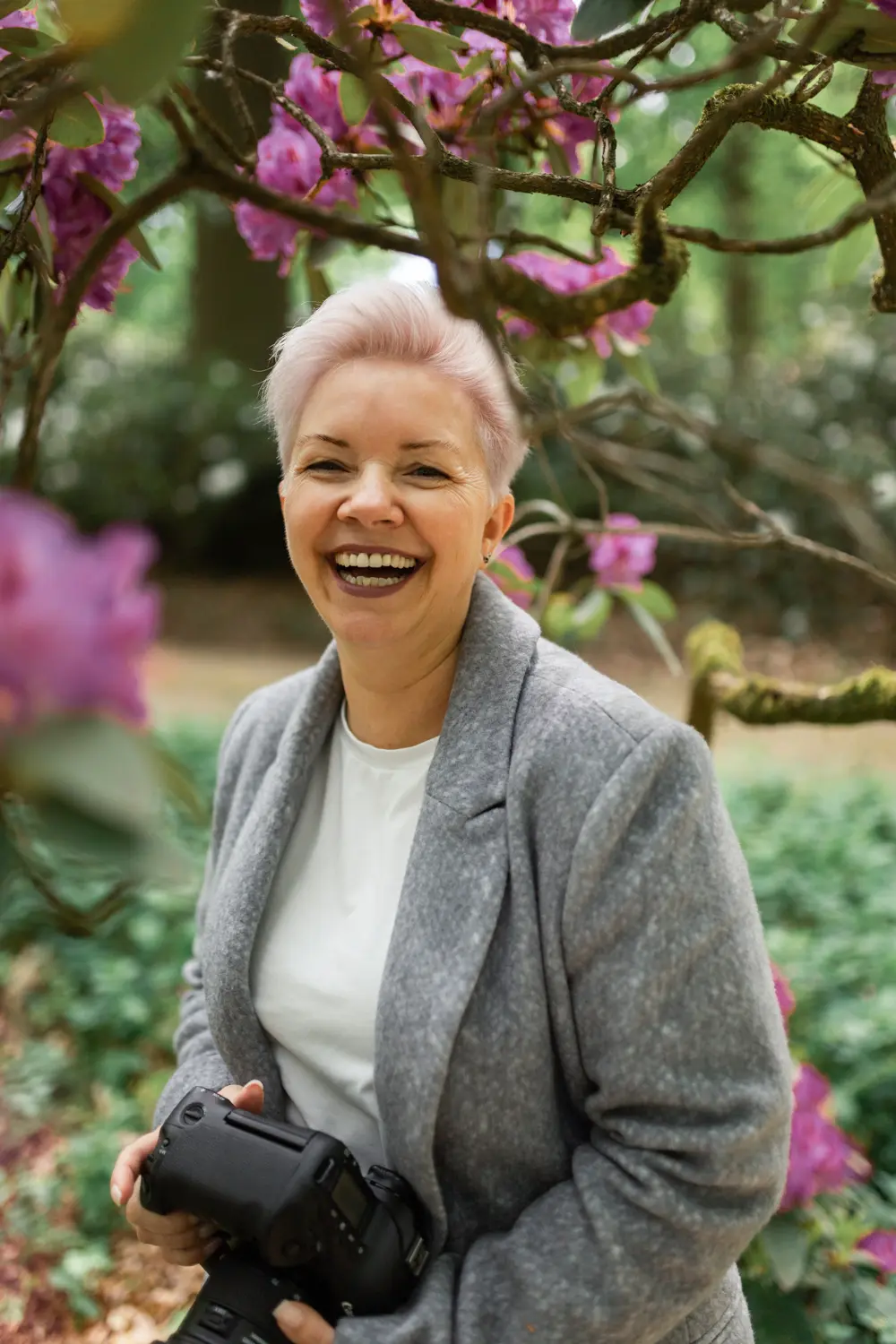 Steffi Mertz mit Kamera